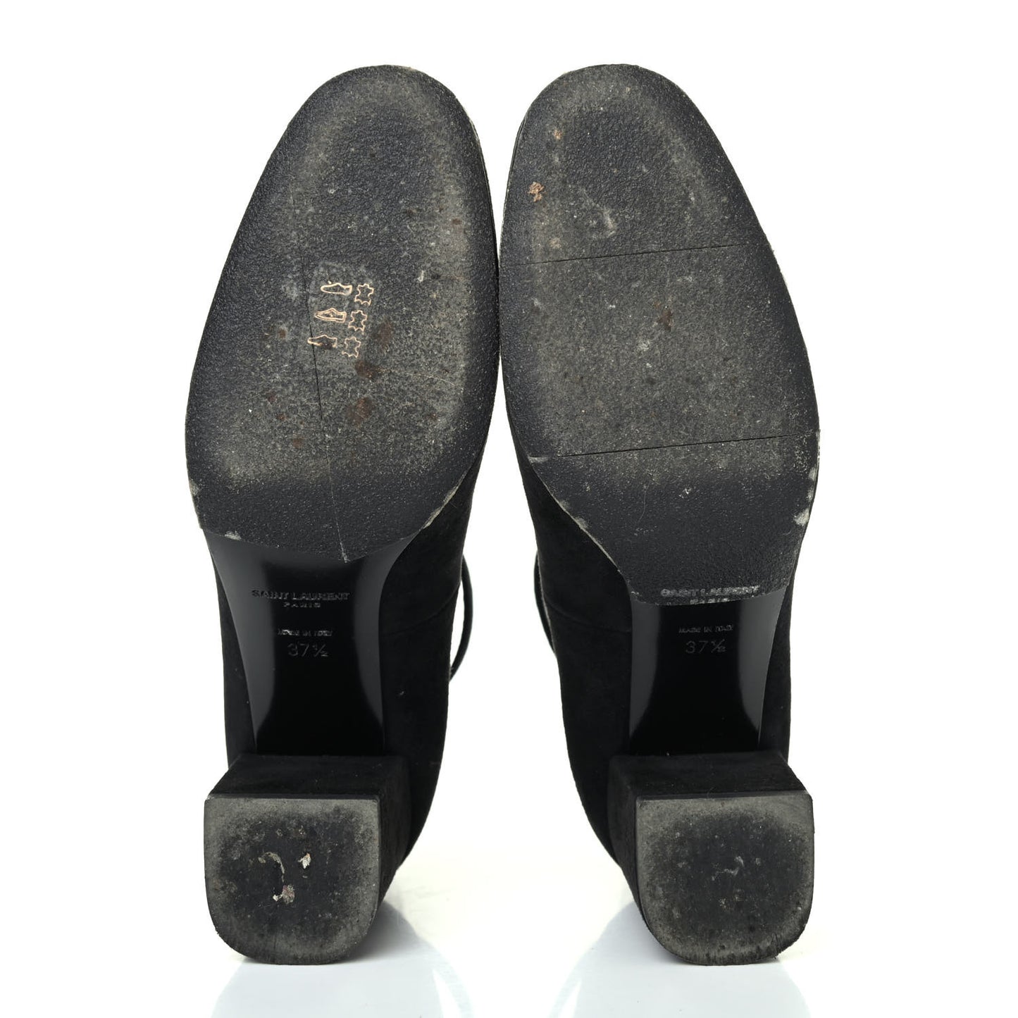 Suede Babies Ankle Strap Pumps 37.5 Black