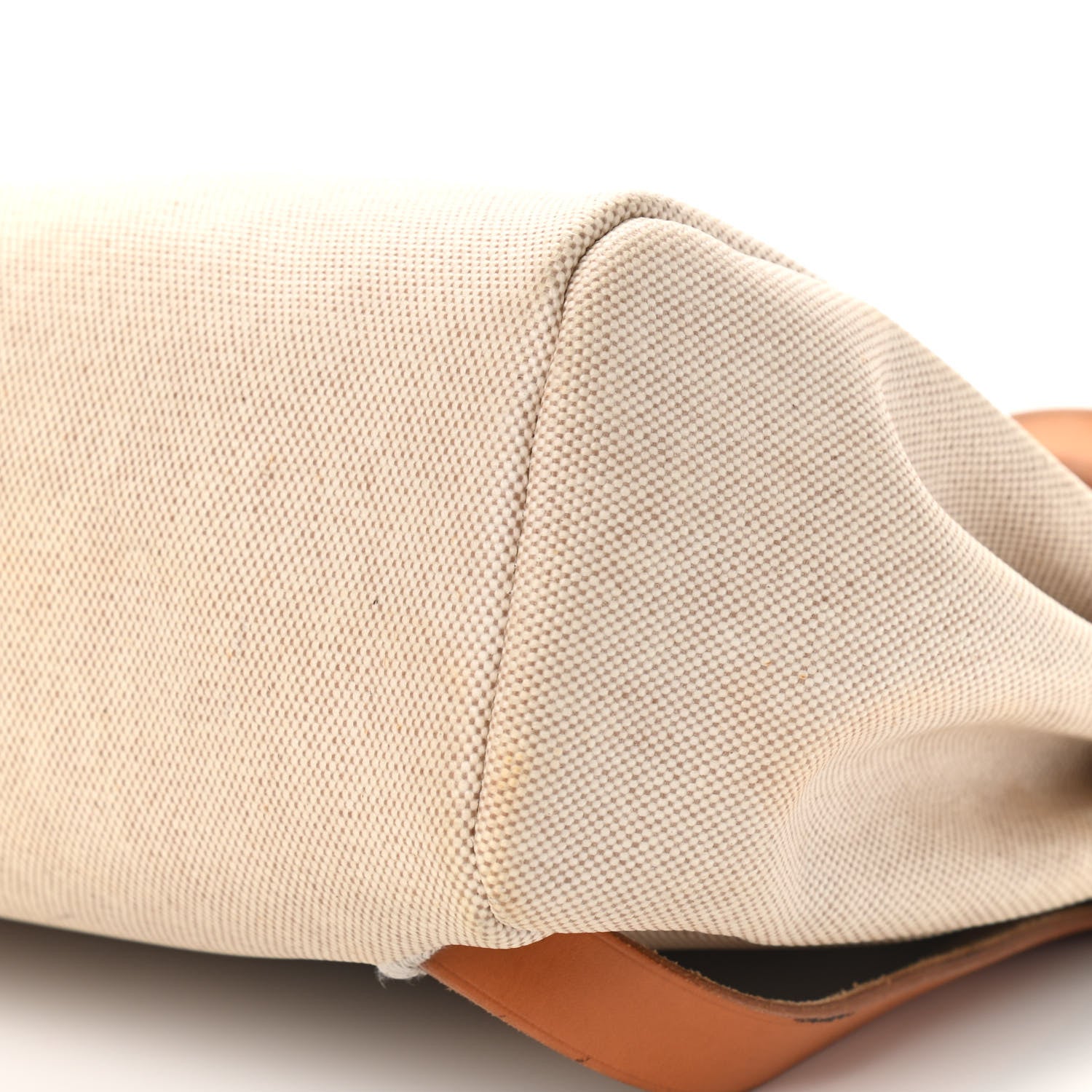 Hermes Toile Vache Calfskin Herbag 30 PM Backpack Natural 17 of 17