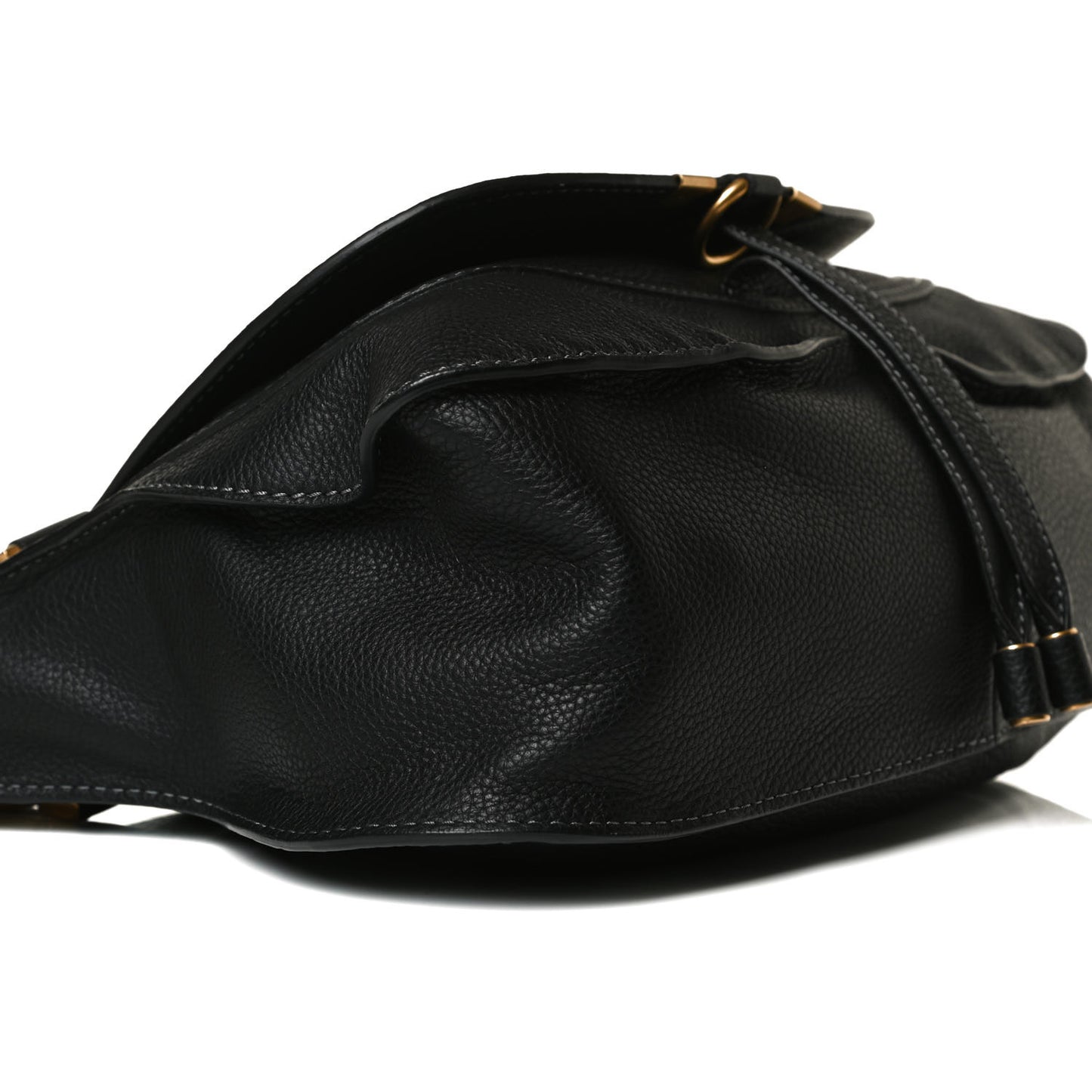 Calfskin Medium Marcie Satchel Black
