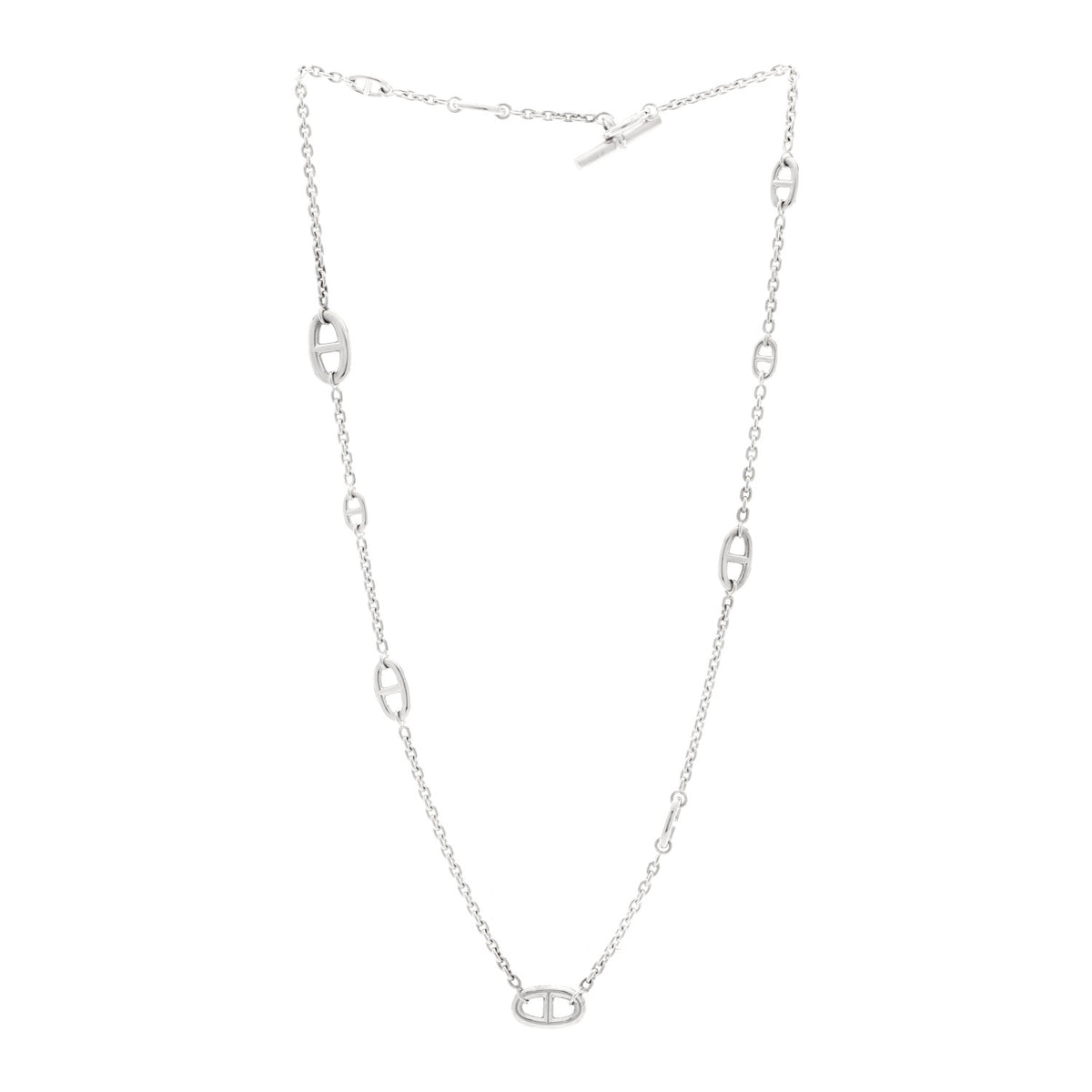 Hermes Sterling Silver Farandole Necklace 80 3 of 4