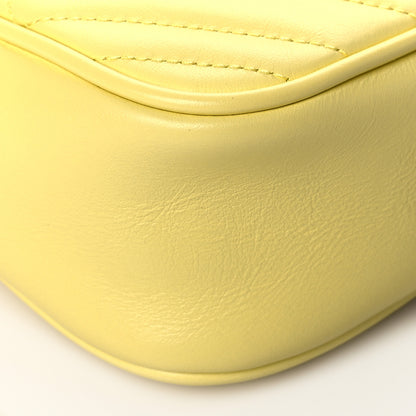 Gucci Calfskin Matelasse Small GG Marmont Chain Shoulder Bag Banana 6 of 11