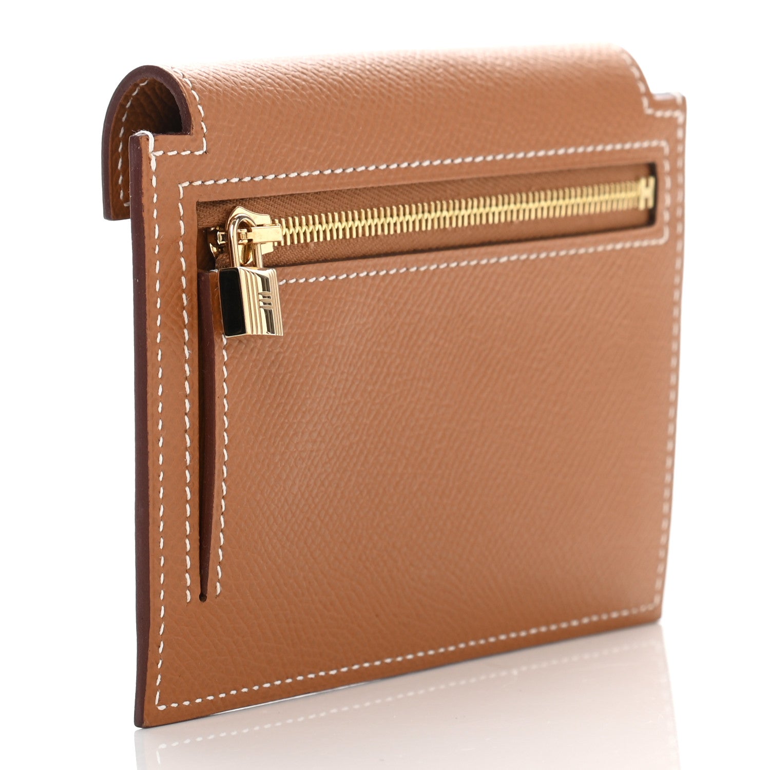 Hermes Epsom Kelly Pocket Compact Wallet Gold 3 of 8