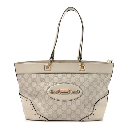 Gucci Guccissima Large Punch Tote Ivory 1 of 10