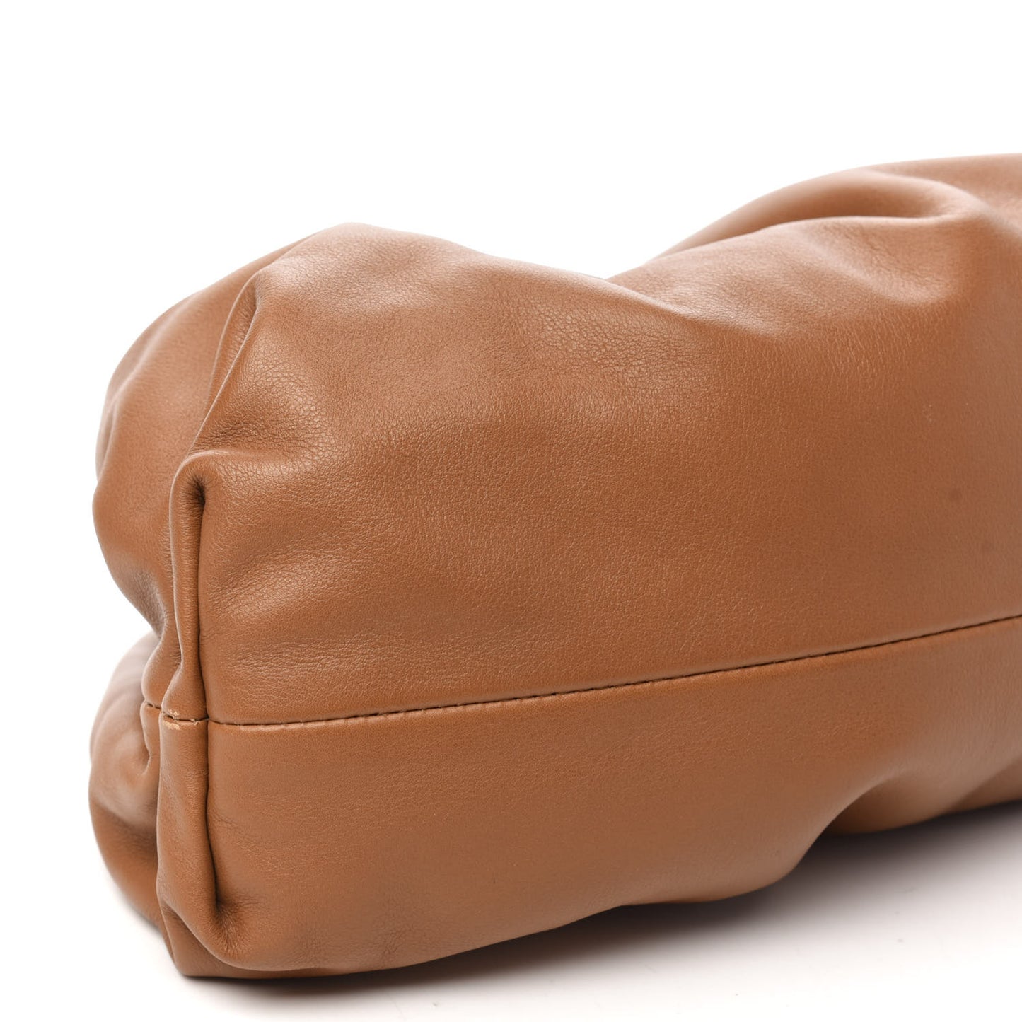 Smooth Butter Calf The Pouch Oversized Clutch Cammello
