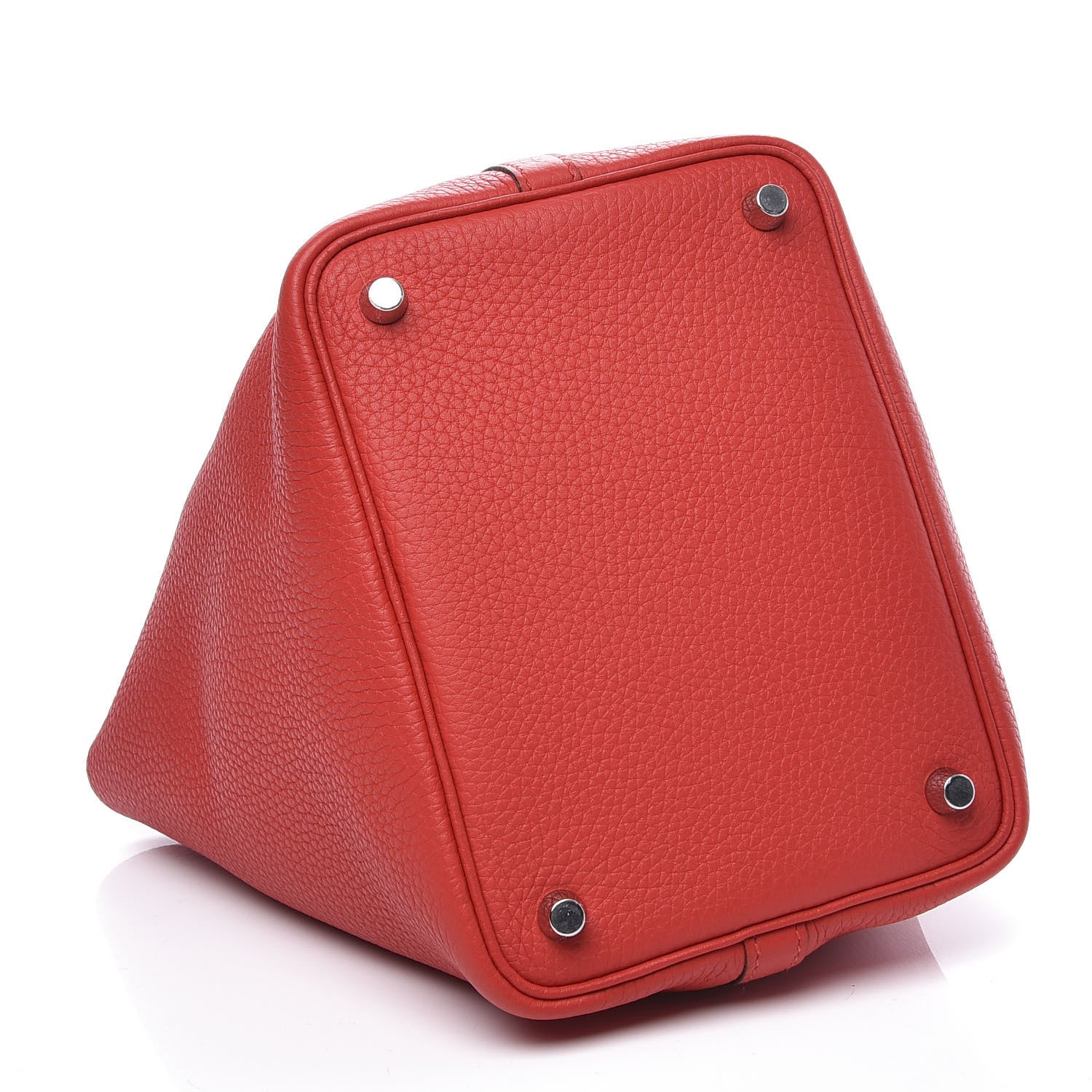 Hermes Taurillon Clemence Picotin Lock 18 PM Rouge De Coeur 3 of 10