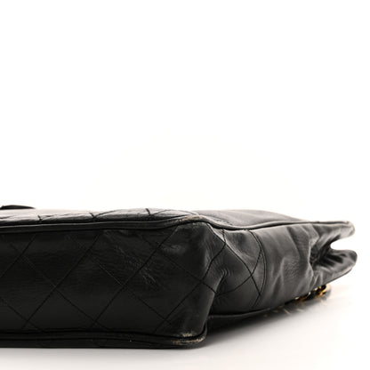 Chanel Lambskin Shopping Tote Black 11 of 12