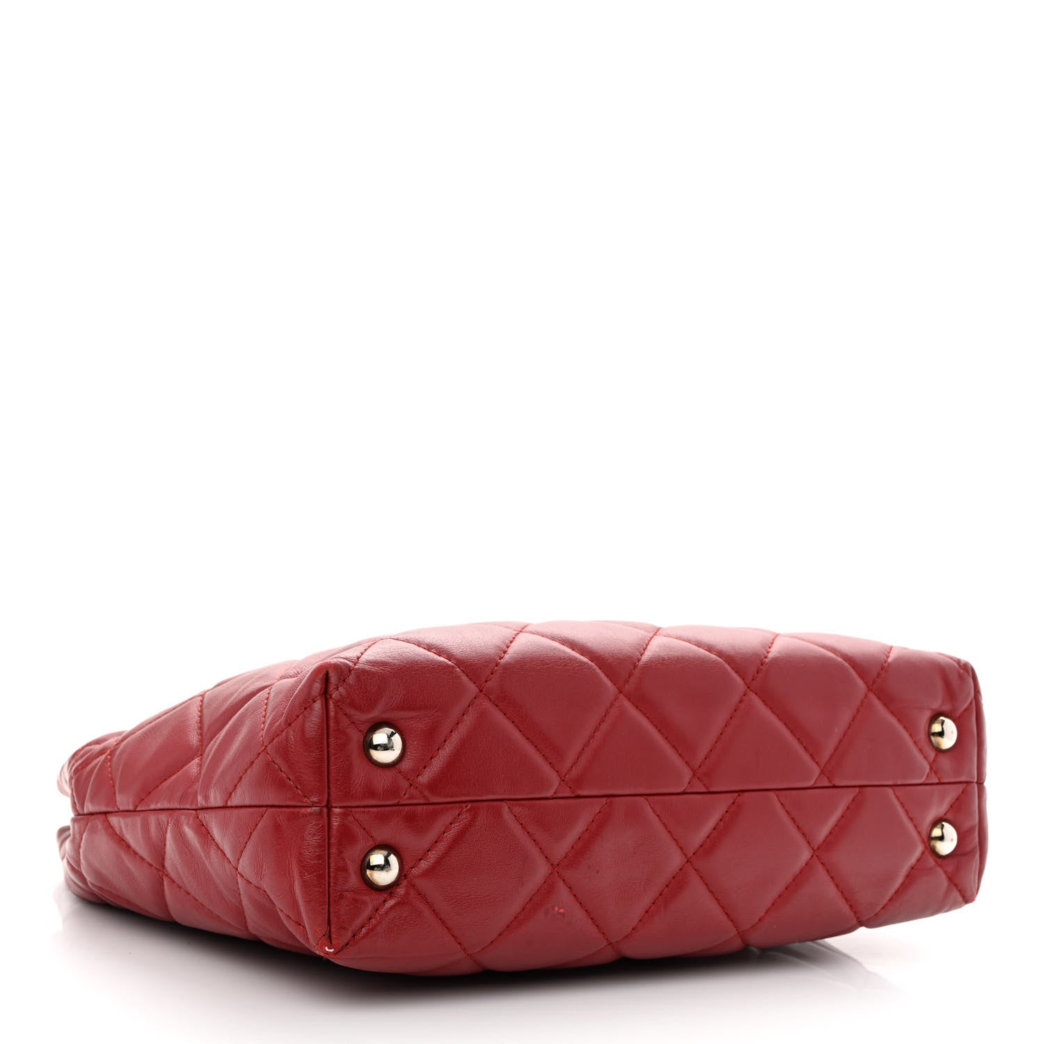 Chanel Calfskin Quilted In the Business North South Tote Red 4 of 13