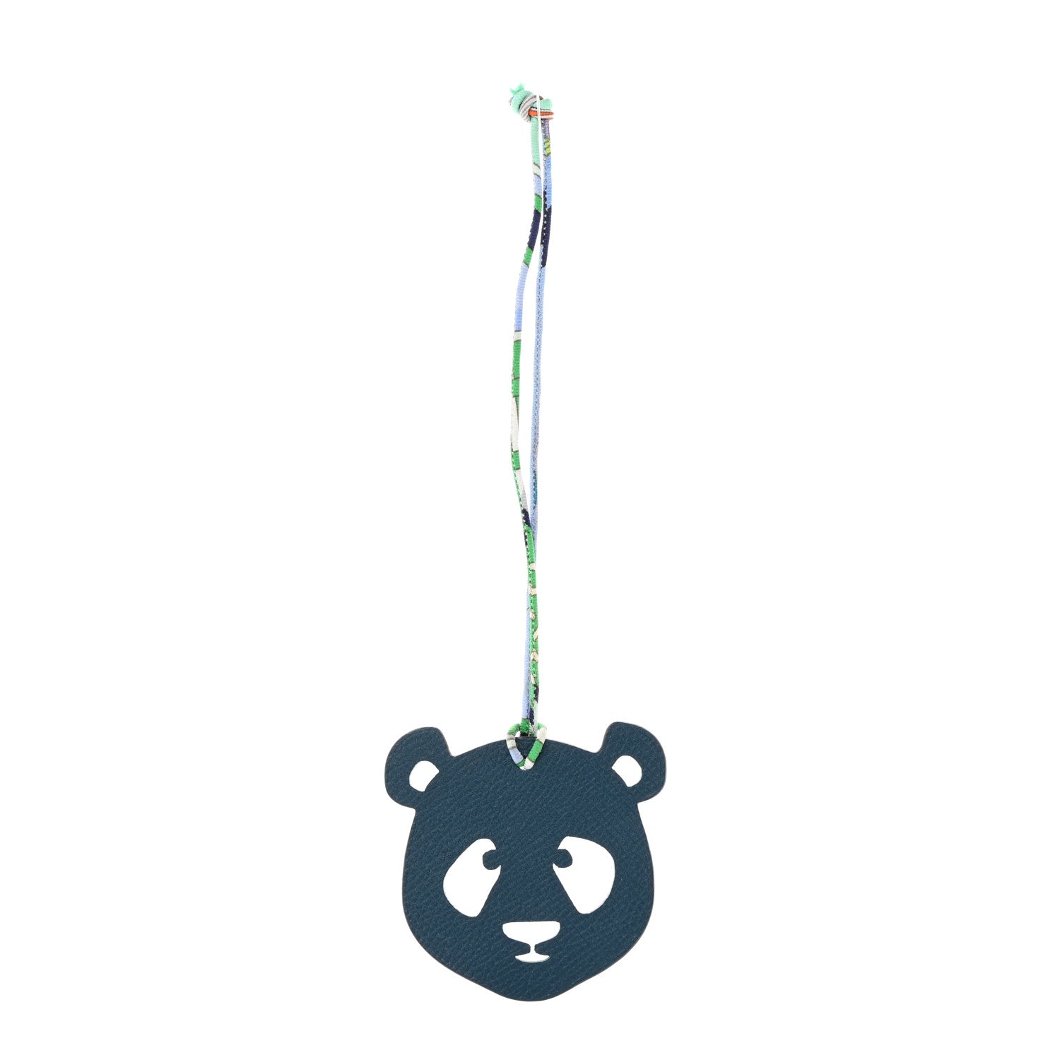 Hermes Epsom Togo Petit H Panda Bag Charm Multicolor 1 of 4