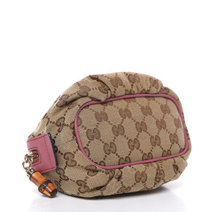 Gucci Monogram Medium Bamboo Cosmetic Case Vintage Rose 4 of 12