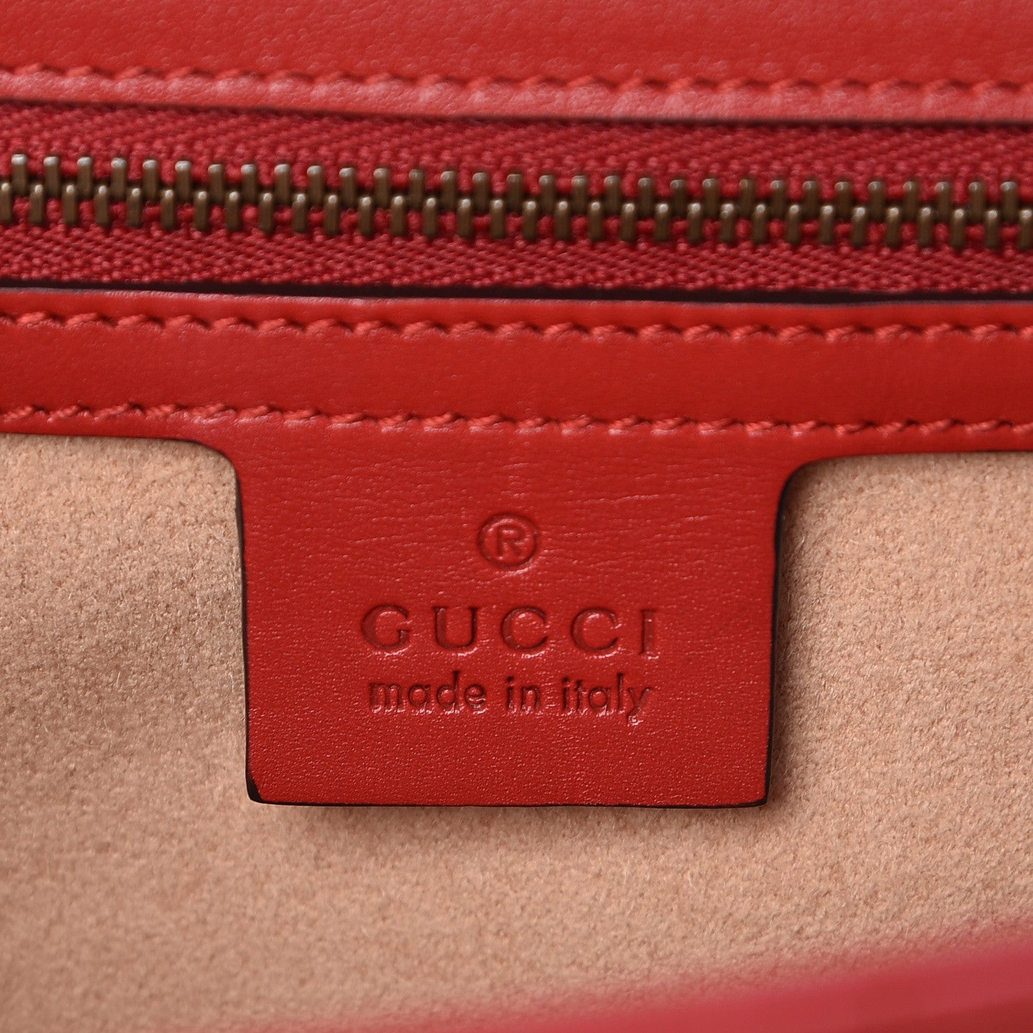 Gucci Calfskin Trapuntata Queen Margaret Clutch Hibiscus Red 6 of 9