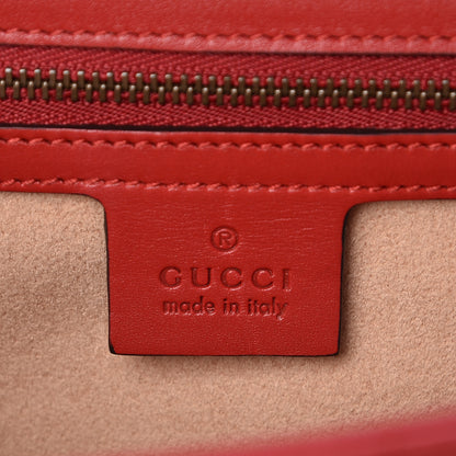 Gucci Calfskin Trapuntata Queen Margaret Clutch Hibiscus Red 6 of 9