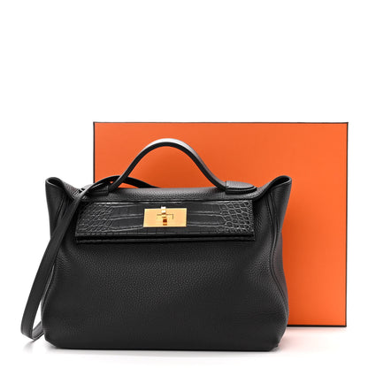 Hermes Togo Matte Alligator Swift Touch 24/24 29 Black 11 of 11