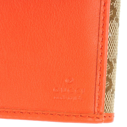 Gucci Monogram Margaux Calfskin Dice Continental Wallet Beige Ebony New Dark Orange 6 of 7
