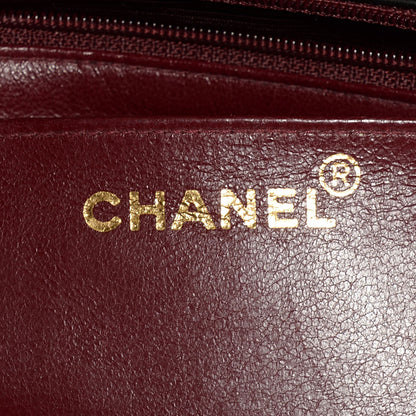 Chanel Lambskin Quilted Medium Rectangular Kelly Flap Bag Black 8 of 10