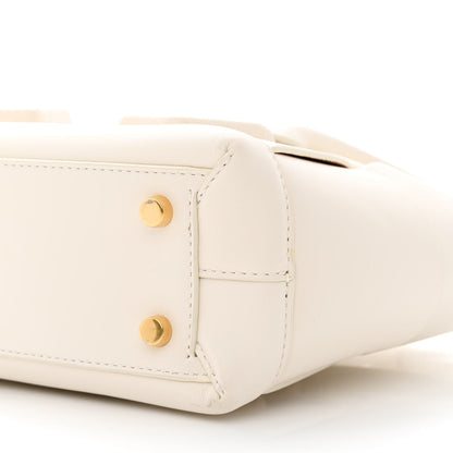 Bottega Veneta French Calfskin Maxi Intrecciato Mini Arco Bianco 12 of 14