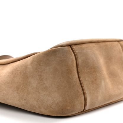 Saint Laurent Suede Large Le 5 A 7 Soft Hobo Golden Leaf 9 of 17