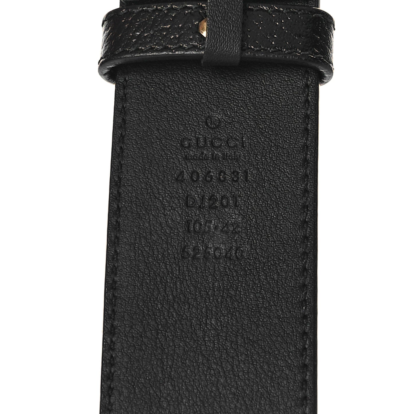 Textured Calfskin Double G 40mm Belt 105 42 Black