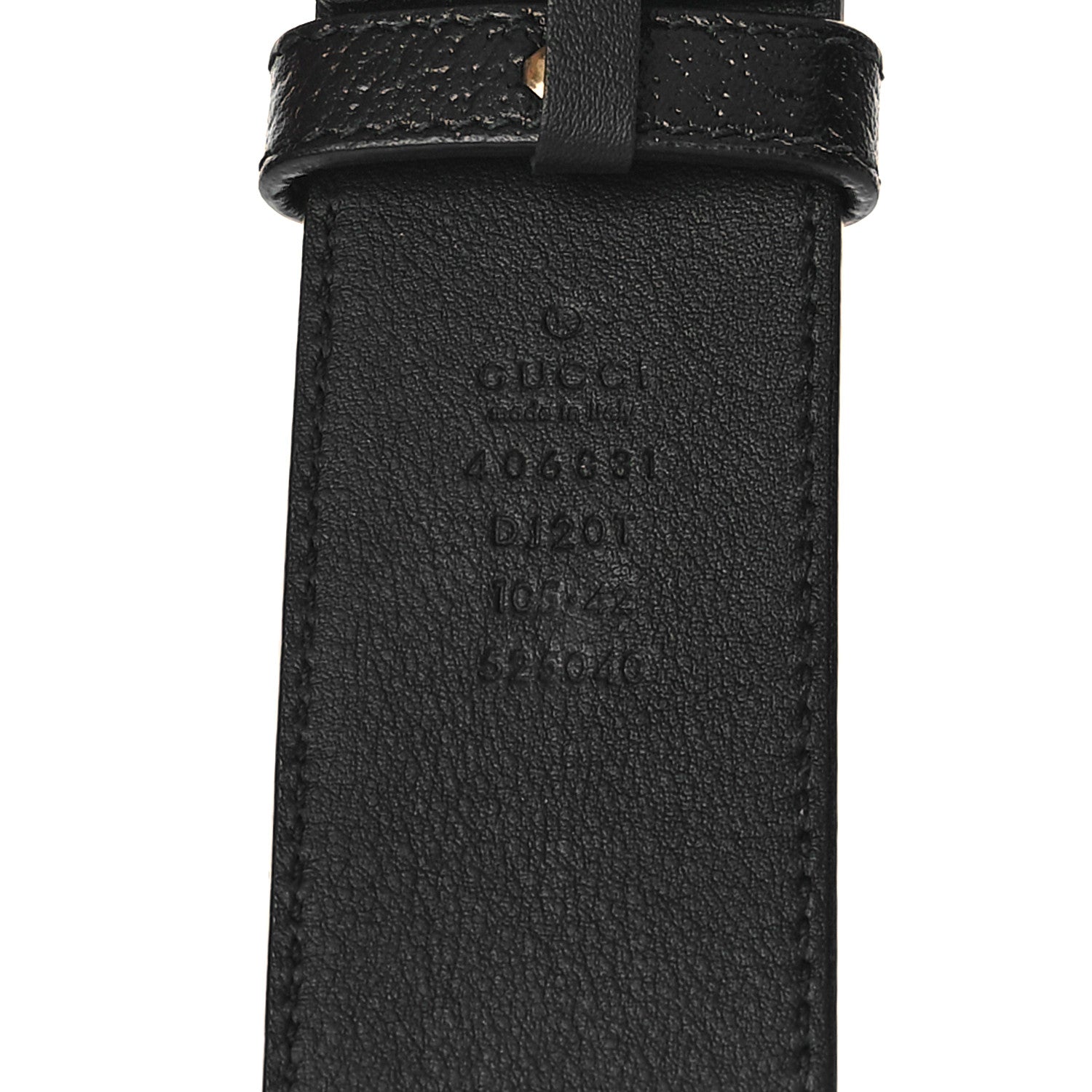 Gucci Textured Calfskin Double G 40mm Belt 105 42 Black 3 of 5