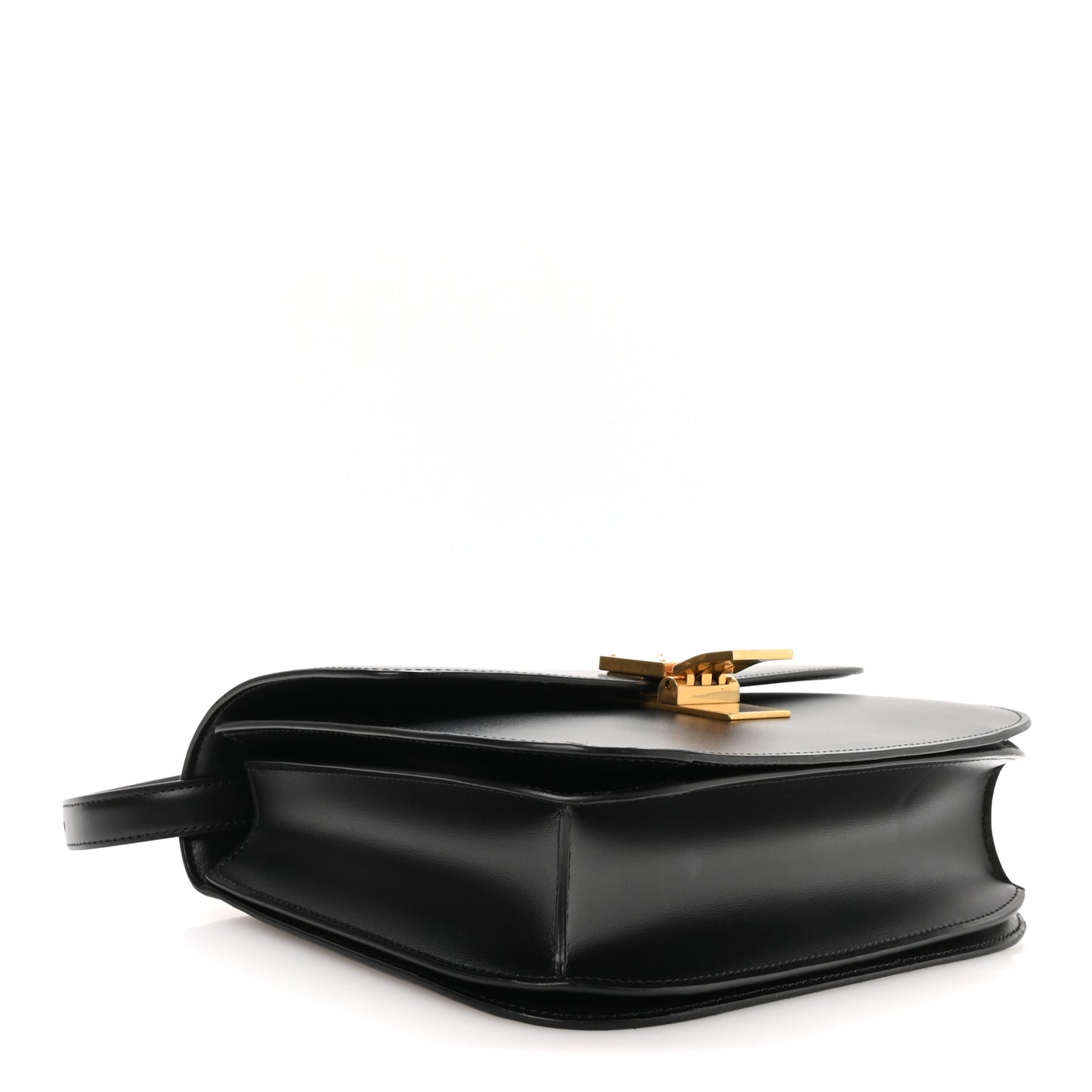 Box Calfskin Medium Classic Box Flap Bag Black