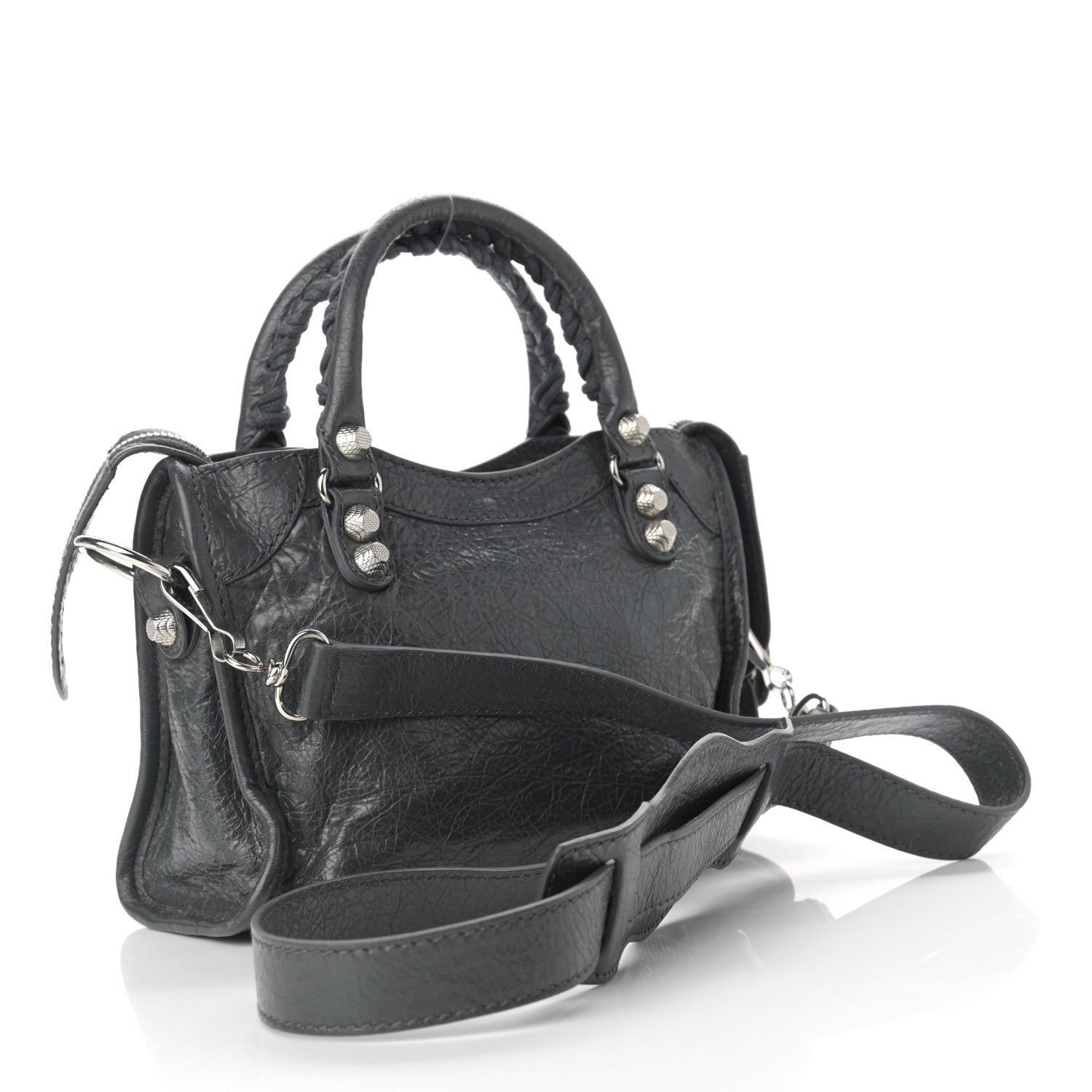 Balenciaga Agneau Giant 12 Silver Hardware Mini City Gris Fossile Anthracite 2 of 10