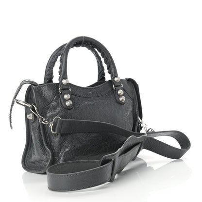 Balenciaga Agneau Giant 12 Silver Hardware Mini City Gris Fossile Anthracite 2 of 10