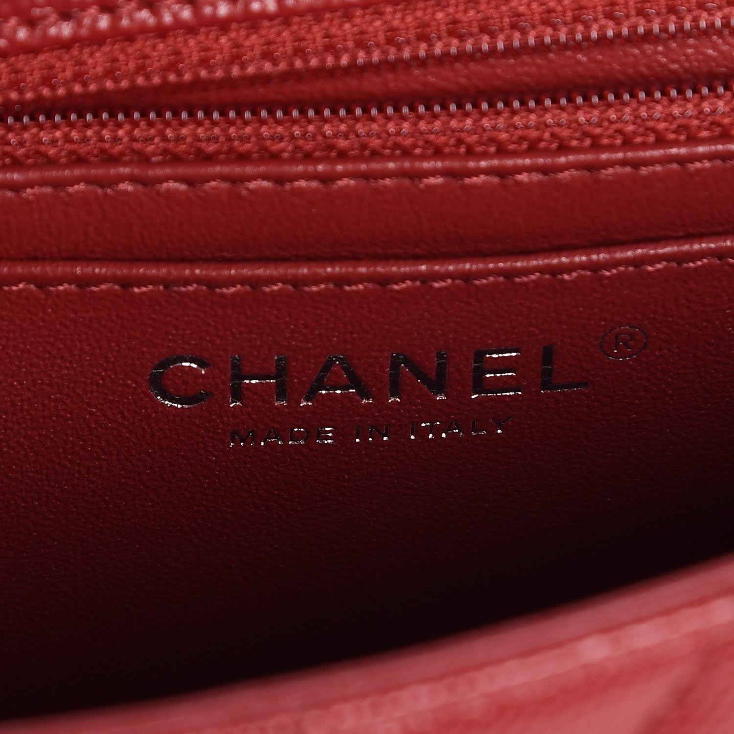 Chanel Caviar Quilted Mini Rectangular Flap Red 7 of 7