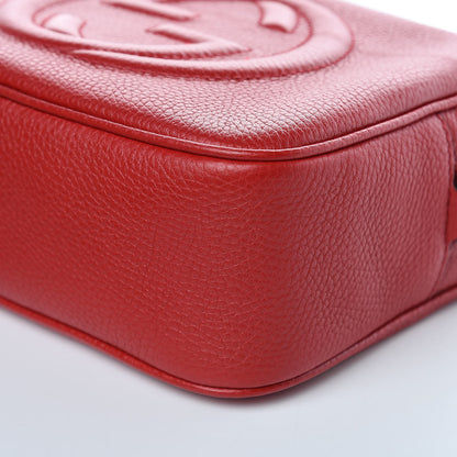 Gucci Pebbled Calfskin Small Soho Disco Bag Tabasco Red 9 of 9