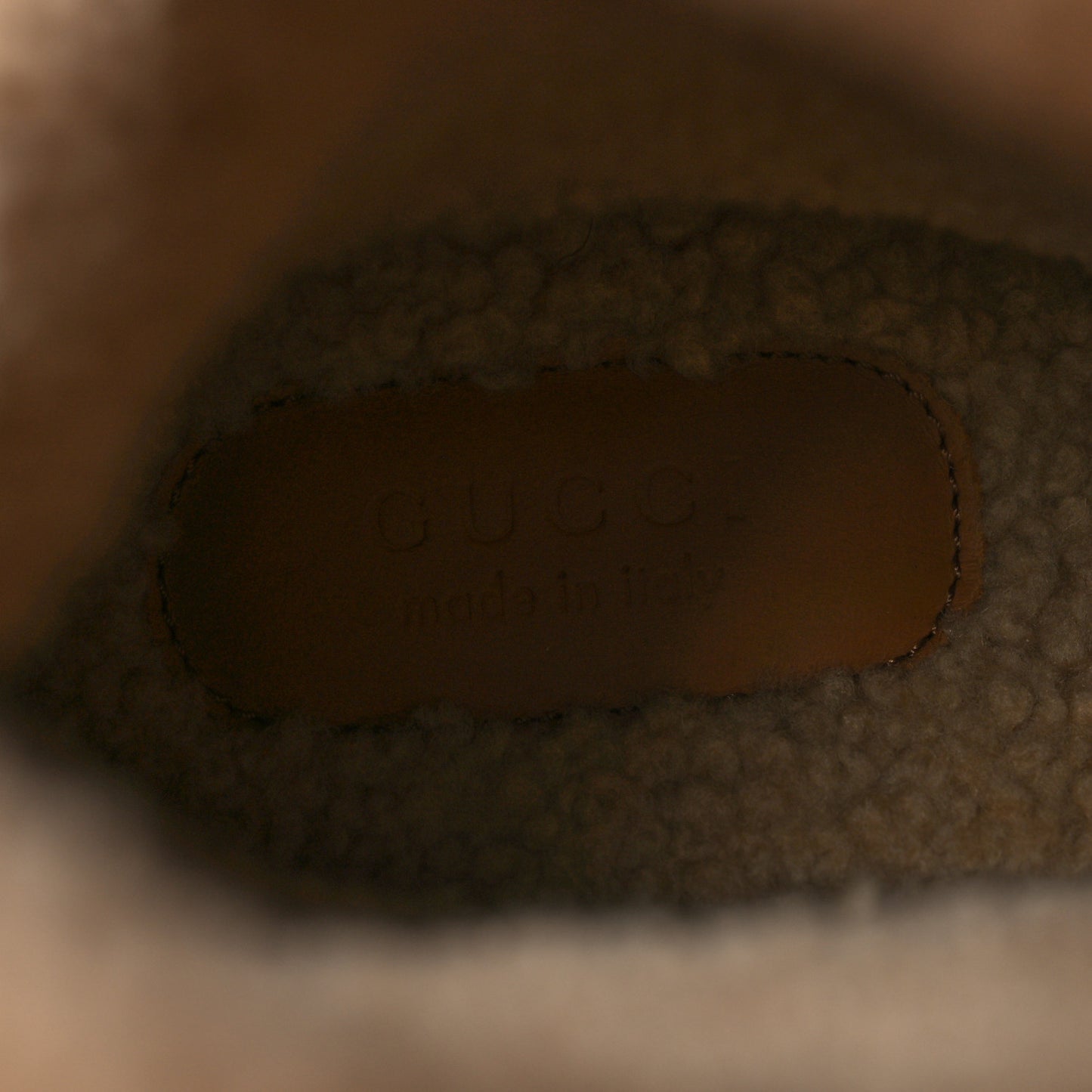 Covered Wool Monogram Textured Dollar Calfskin Shearling Horsebit Snow Boots 36.5 Underwood Blue Hazel Brown