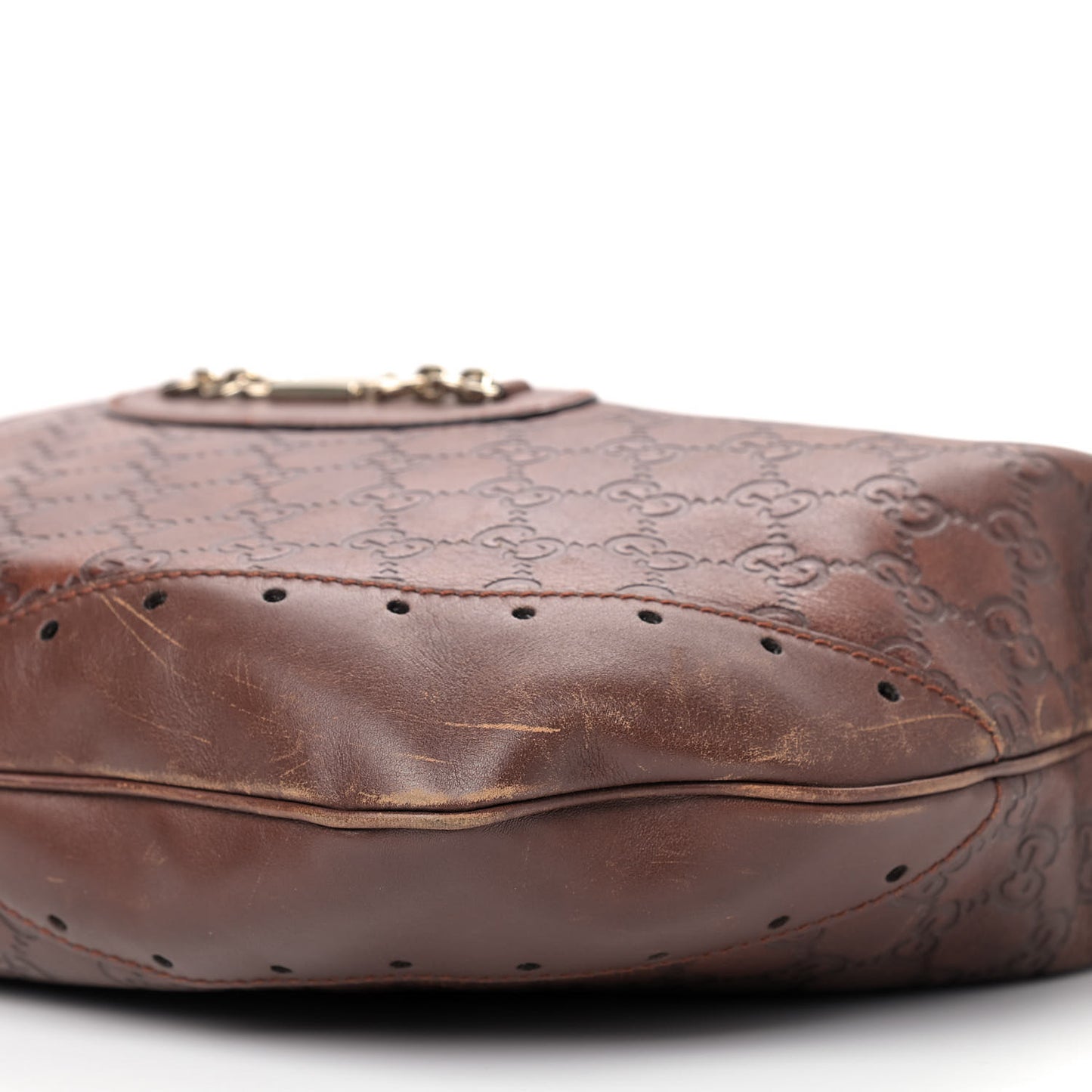 Guccissima Punch Shoulder Bag Brown