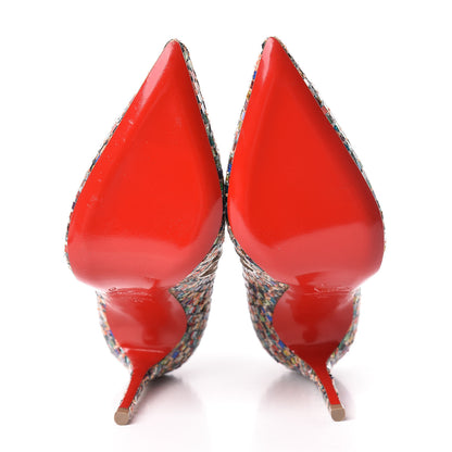 Christian Louboutin Tressage Vitraux So Kate Booty 100 Ankle Boots 35 Multi 5 of 9