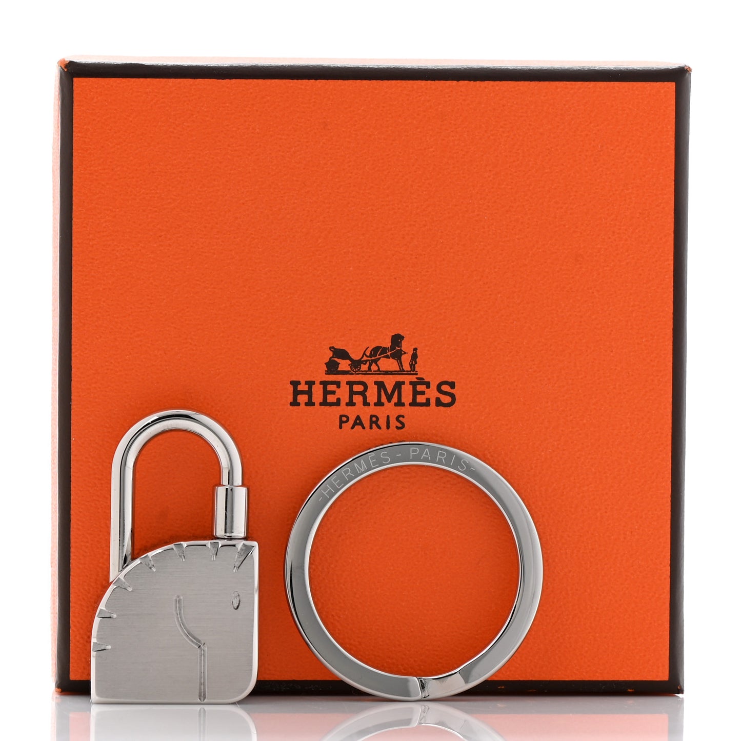 Palladium Cadenas Horse Key Ring