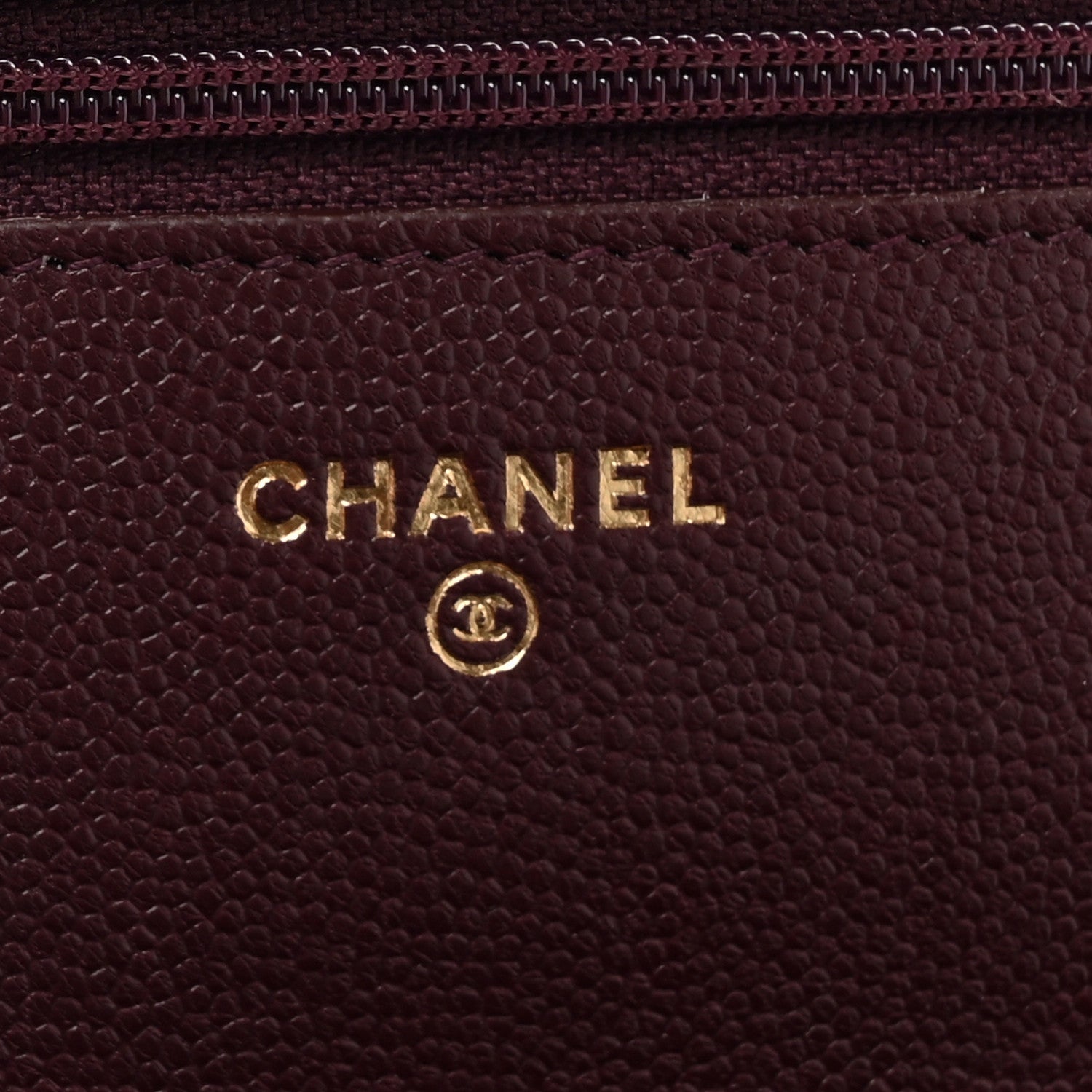 Chanel Caviar Quilted Boy Wallet On Chain WOC Burgundy 6 of 14