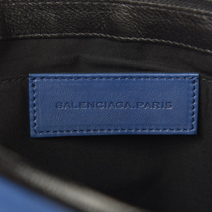 Balenciaga Nylon Calfskin Classic Hardware Large Clip Bleu Mineral 6 of 9