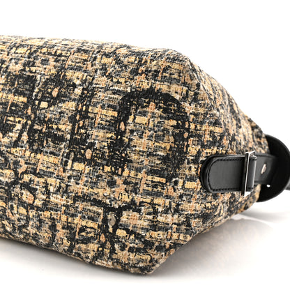 Chanel Tweed Lambskin Shoulder Bag Black Yellow 11 of 13