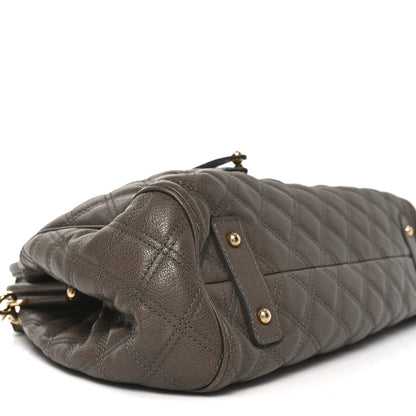Marc Jacobs Calfskin Quilted Stam Brown 14 of 17