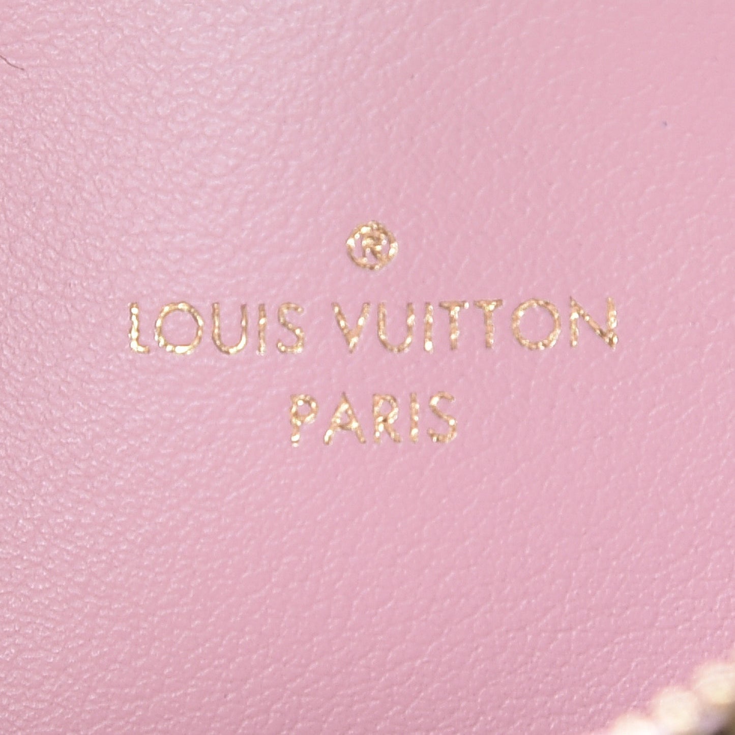 Monogram Felicie Chain Wallet Zippered Insert Rose Ballerine
