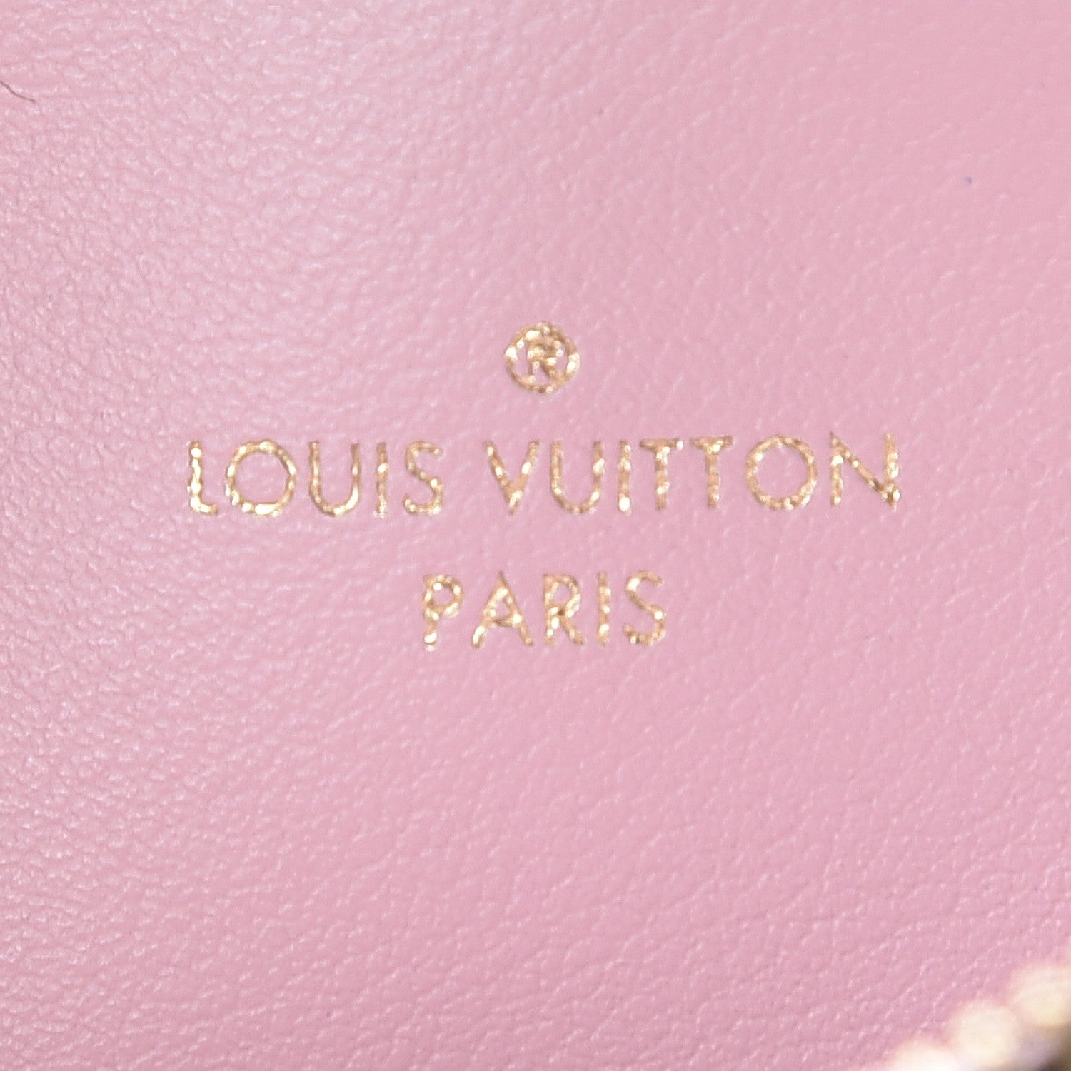 Louis Vuitton Monogram Felicie Chain Wallet Zippered Insert Rose Ballerine 6 of 6