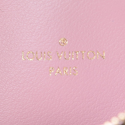 Louis Vuitton Monogram Felicie Chain Wallet Zippered Insert Rose Ballerine 6 of 6