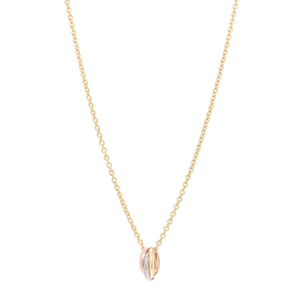 Cartier 18K Pink Yellow White Gold Trinity Pendant Necklace 1 of 5