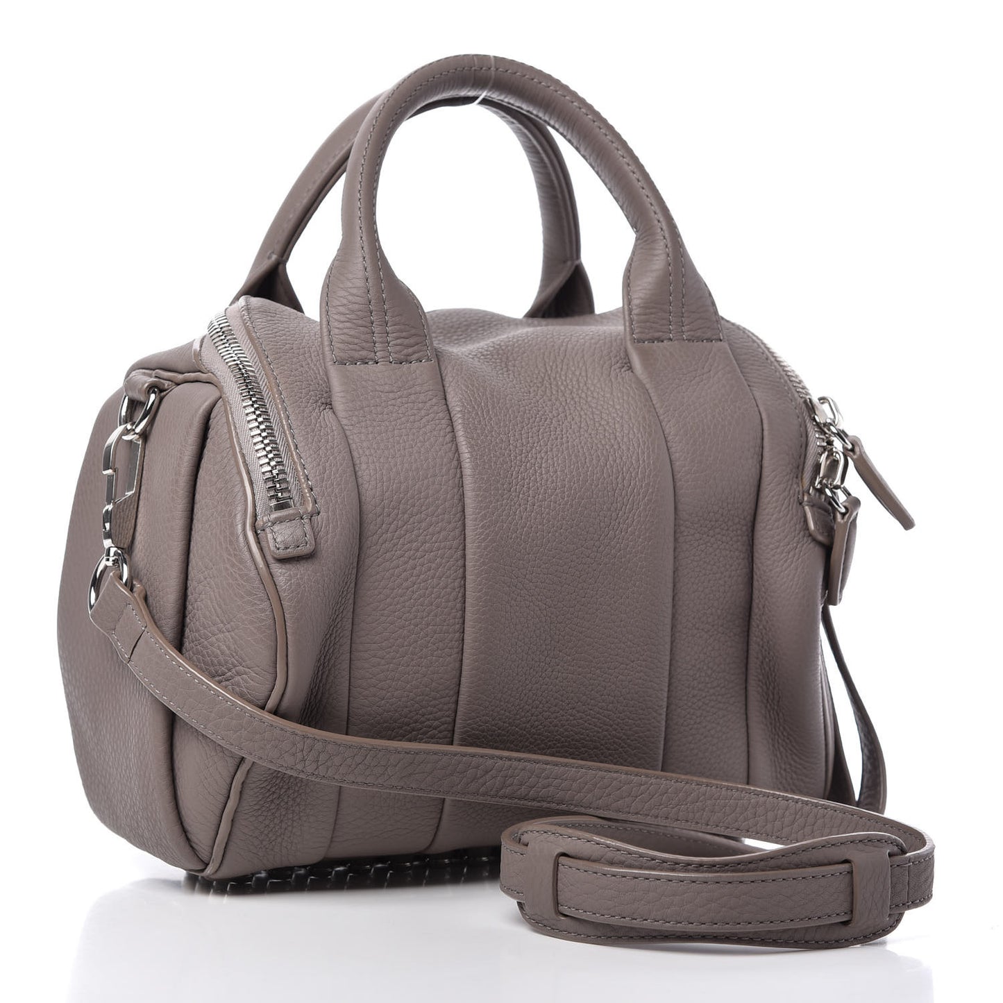 Pebbled Lambskin Rockie Mink Silver Hardware