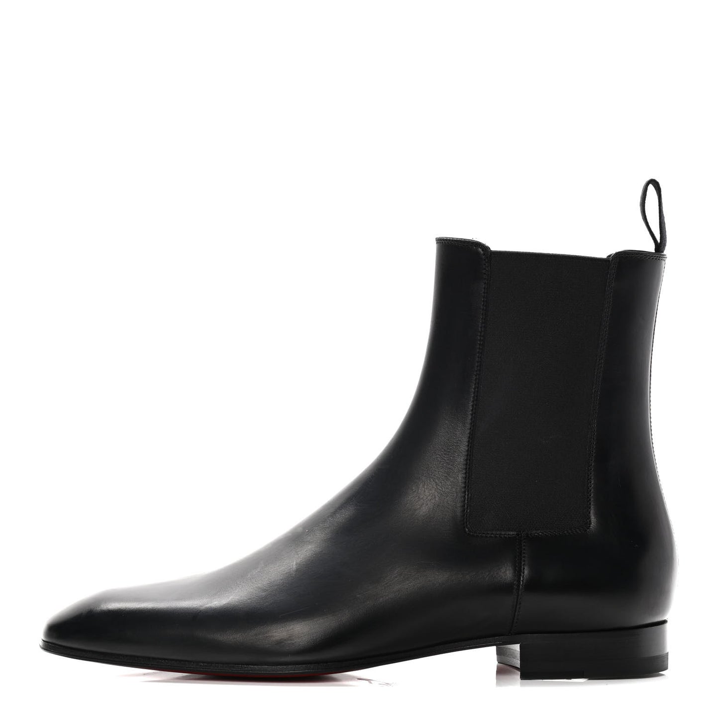 Calfskin Roadie Flat Chelsea Boots 40 Black
