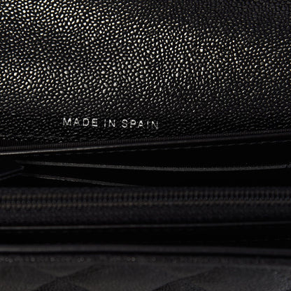 Chanel Caviar Quilted Medium Boy Flap Wallet Black 7 of 9