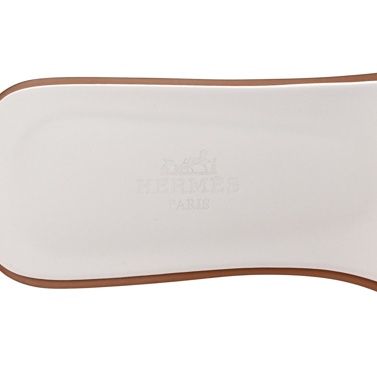 Box Calfskin Oran Sandals 38 White