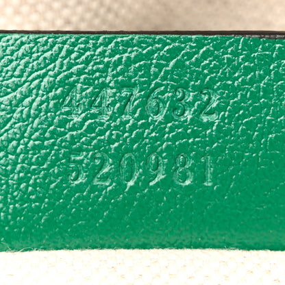 Gucci Azalea Calfskin Enamel Matelasse Diagonal Small Torchon GG Marmont Chain Shoulder Bag New Shamarock Emerald 7 of 12