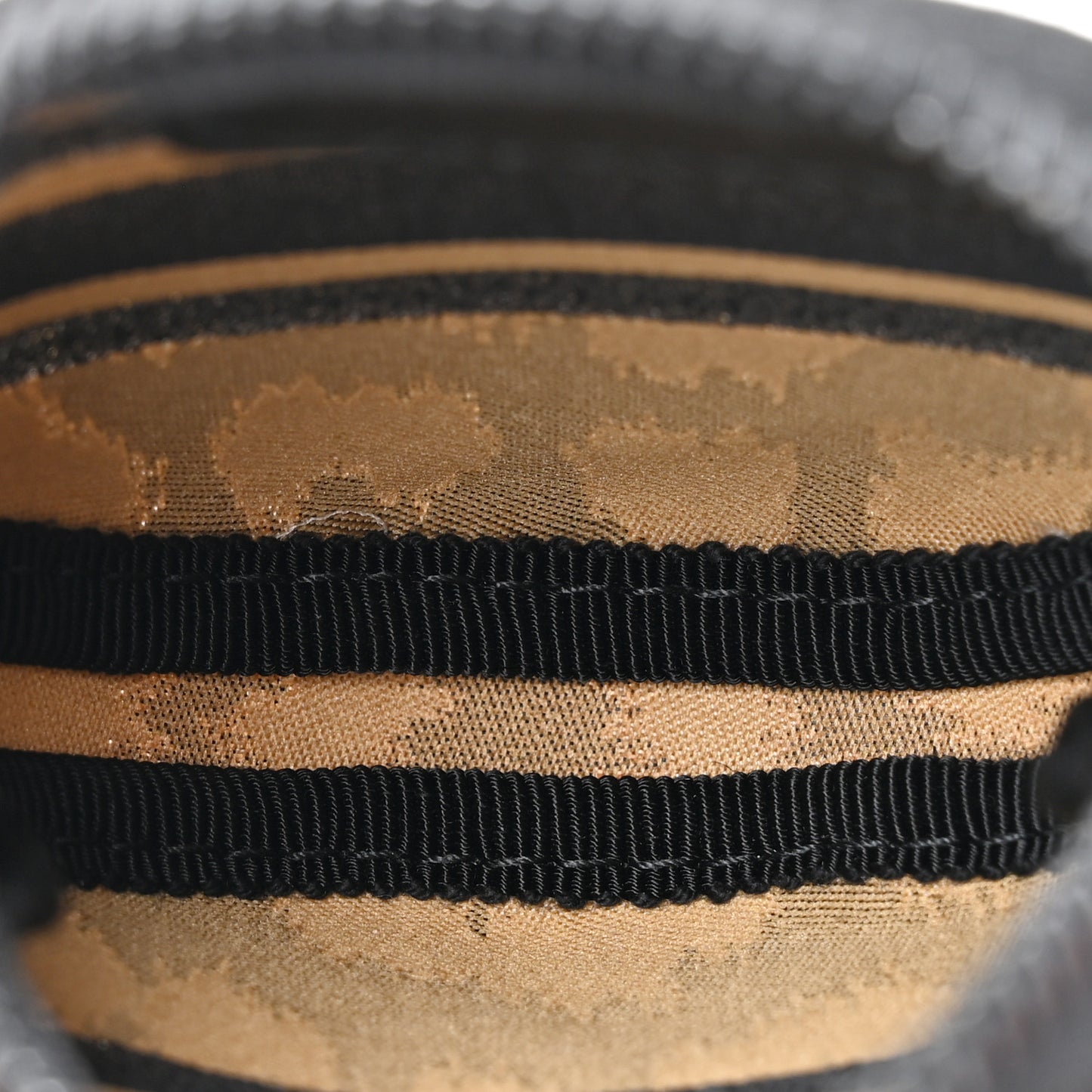 Technical Fabric Embroidered Mizza DiorTravel Round Coin Purse Beige Marron