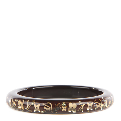 Louis Vuitton Resin Swarovski PM Inclusion Bracelet M Marron 1 of 5