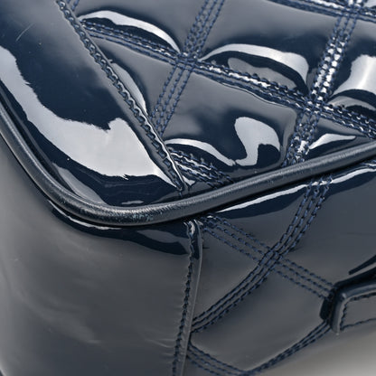 Saint Laurent Patent Quilted 80's Vanity Bag Blue 17 of 17