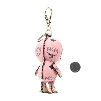 MCM X BAPE Visetos Baby Milo Key Ring Bag Charm Pink 2 of 4
