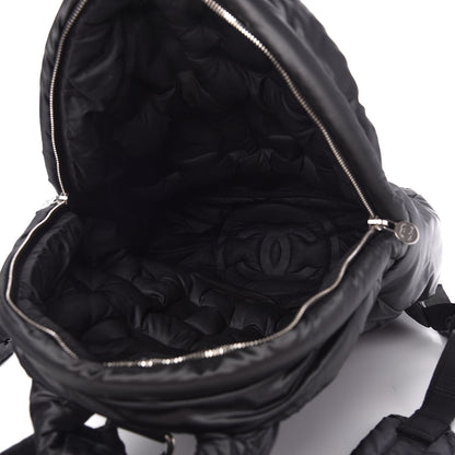 Chanel Nylon Embossed Small Doudoune Backpack Black 5 of 9