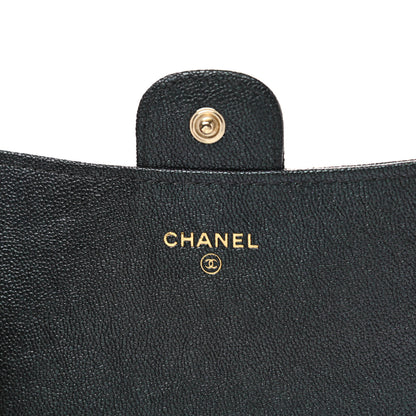 Chanel Iridescent Caviar Quilted Medium Flap Wallet Black 6 of 10